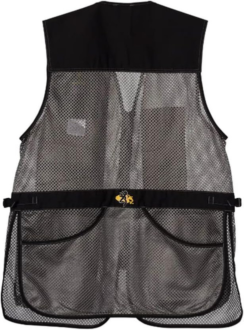 Browning Trapper Creek Shooting Vest,Left Hand Black/Grey, 2XL - 3050369905