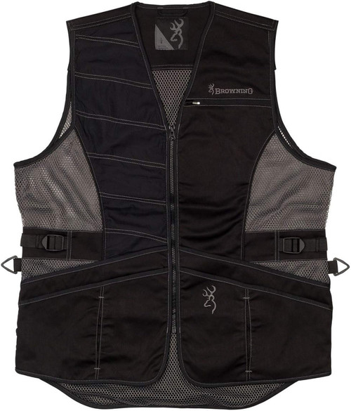 Browning Ace Shooting Vest Black/Black Right Hand, XL - 3050459904