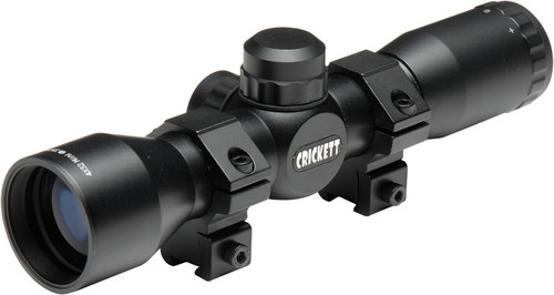 Crickett Scope 4x32mm Obj 32ft @ 100yds FOV 1" Tube Black Matte Mil-Dot