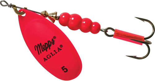 Mepps Aglia Plain Treble Fishing Lure, Hot Pink 1/2 Oz - B5 HP