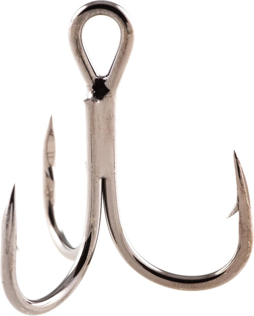 Owner ST 41 2X Strong Treble Hook Black Chrome Size 6 8 Pack 5641-051