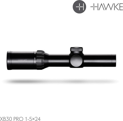 Hawke Optics XB30 Pro Crossbow Scope 1-5x24 IR 30mm Black