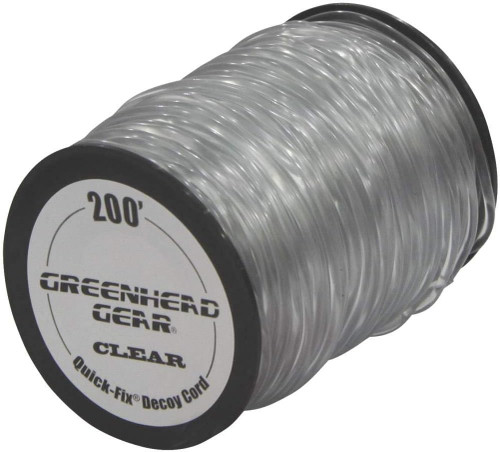 Greenhead Gear Quick Fix Duck Decoy Cord 200 Ft Clear 82200 Greenhead Gear Quick Fix Duck Decoy Cord 200 Ft Clear 82200