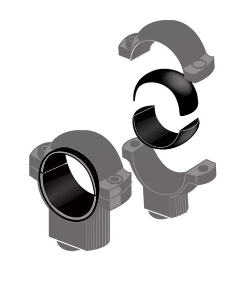 Burris Optics Signature 1" Weaver Style Zee Rings Black Medium 420521