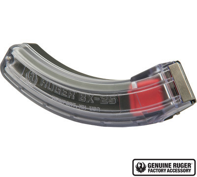 Ruger BX-25 Magazine 22 LR 10/22 NEW 90591 Clear Detachable 22LR 25 Round