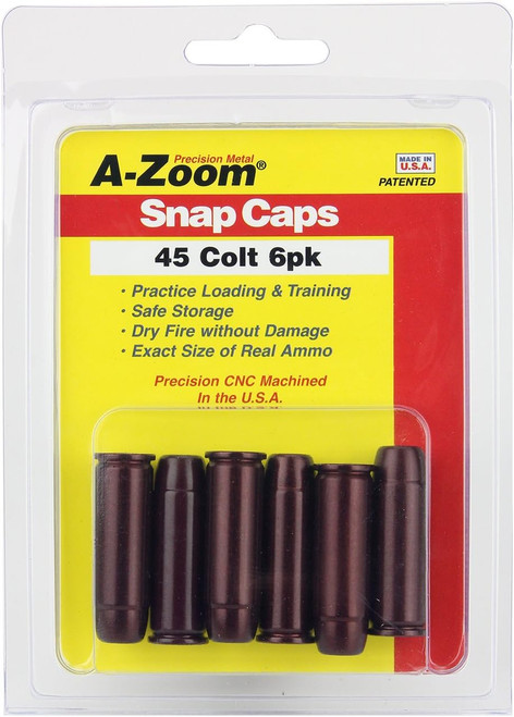 A-Zoom 45 Colt Precision Snap Caps 6 Pack 16124