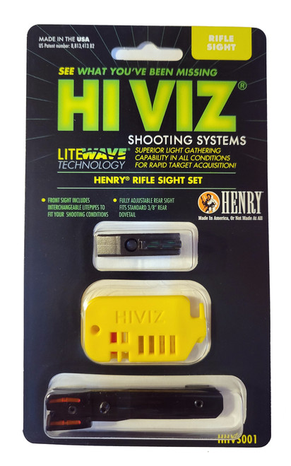 HiViz Fiber Optic Front Sight for Henry H001 Rifles HHVS001