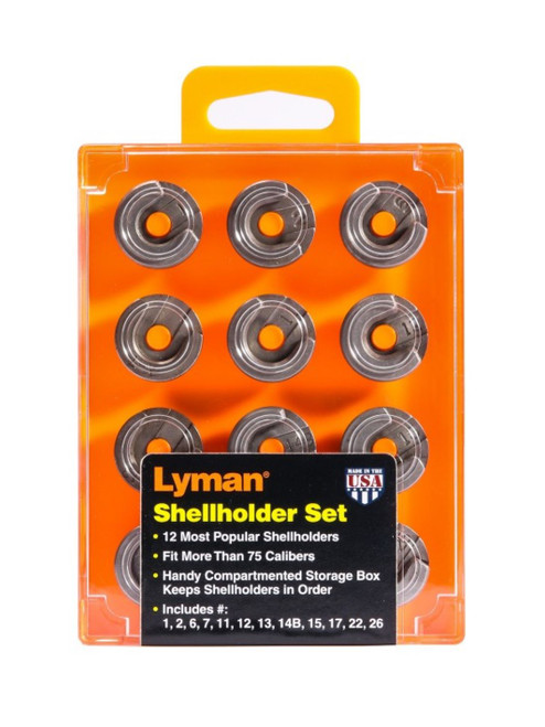 Lyman 12 Piece Shell Holder Set Steel 7712110 New