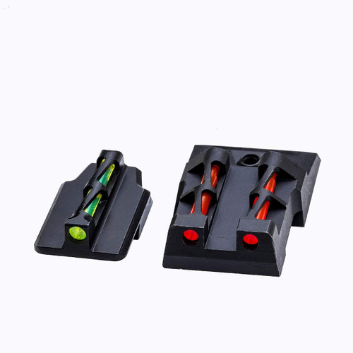Hiviz Fiber Optic Sight Set for Ruger Security 9 Red and Green
