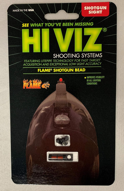 Hiviz Flame Fiber Optic Shotgun Sight Red FL2005R