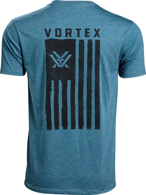 Vortex Optics Men's Salute Short Sleeve T-Shirt Steel Blue Heather Large