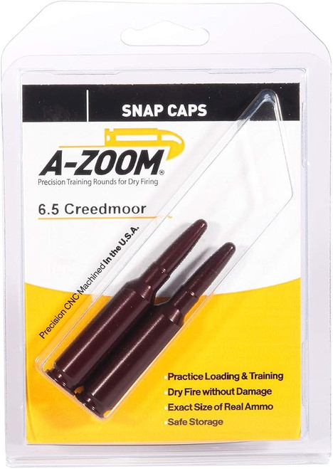 A-Zoom 6.5 Creedmoor Precision Snap Caps 2 Pack 12300
