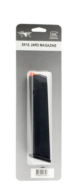 Glock Gen 5 G17/G19/G26/G34 Magazine Black 9mm 24Rds OEM - 47464