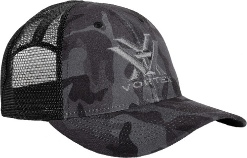 Vortex Optics Logo Cap Hat Black Camo OSFA