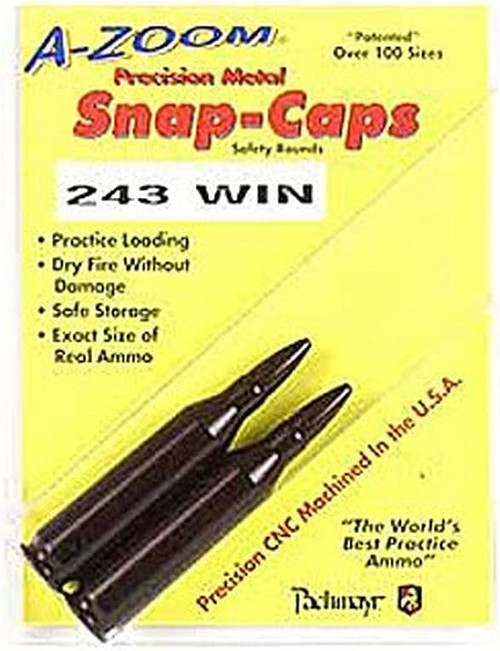 A-Zoom .243 Winchester WIN Precision Metal Safety Snap Caps 2 Pack 12223 A-Zoom .243 Winchester WIN Precision Metal Safety Snap Caps 2 Pack 12223