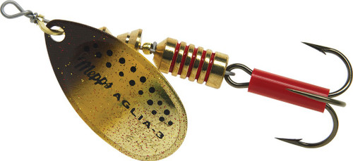 Mepps Aglia Plain Treble Spinner Size 3 Brown Trout 1/4 Oz - B3 BRT