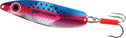 Mepps Syclops Size 00 Plain Treble Spoon Jig Rainbow Trout 1/8 Oz SY00 RBT