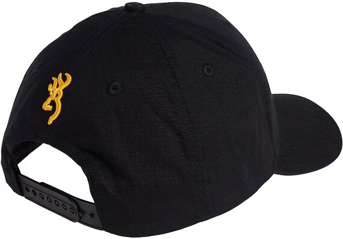Browning Casual Wear Cap Hat Black and Gold Logo OSFA Browning Casual Wear Cap Hat Black and Gold Logo OSFA