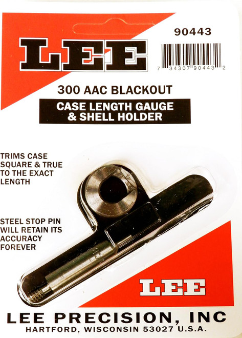 Lee Precision 300 AAC Blackout Case length Gauge & Shell Holder - 90443