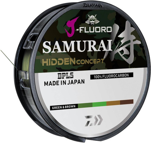 Daiwa J-Fluoro Samurai Hidden Concept Fluorocarbon Fishing Line 10Lb, 220Yd
