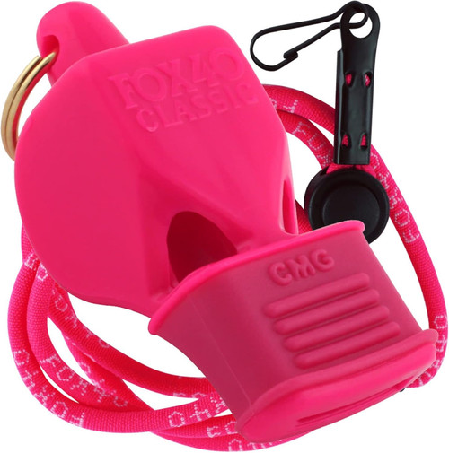 Fox 40 Classic CMG Pealess Safety Whistle 115 dB Pink 9603-0408