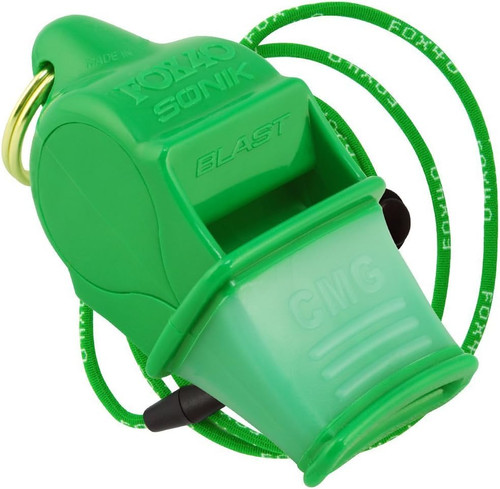 Fox 40 Sonik Blast CMG Pealess Safety Whistle 120 dB Green 9203-1408