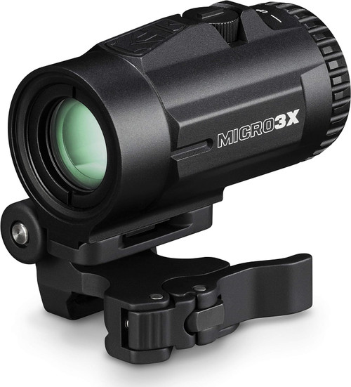 Vortex Micro 3X Red Dot Sight Magnifier with Quick-Release Mount Black V3XM