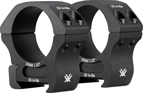 Vortex Optics Pro Series Rifle Scope Rings, 30mm Medium, Black - PR30-M
