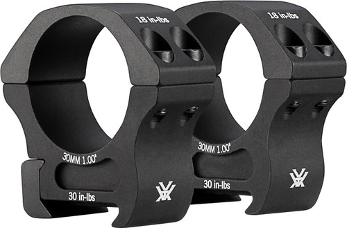 Vortex Optics Pro Series Rifle Scope Rings, 30mm Medium, Black - PR30-M