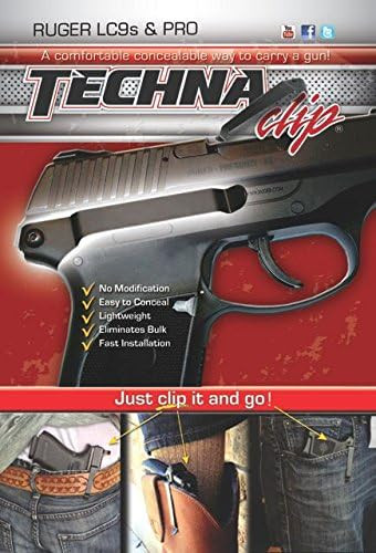 Techna Clip Concealable Gun Belt Clip Ruger LC9S EC9S Right Side - LC9SBR
