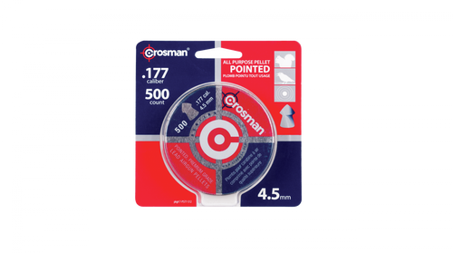 Crosman Pointed Pellets .177 Caliber 4.5mm 7.4 Gr 500 Count