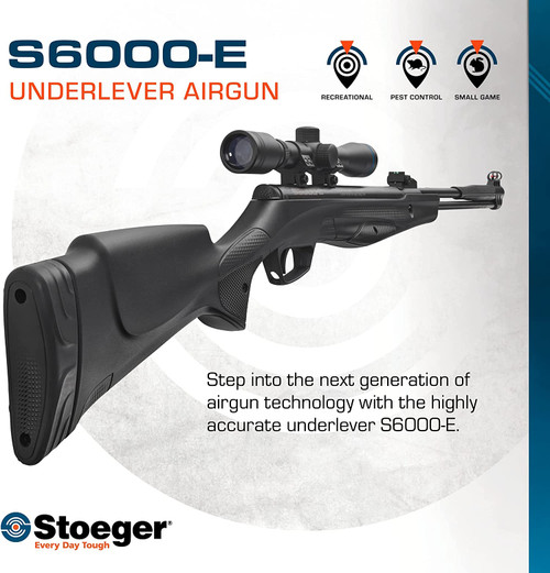 Stoeger Airgun .177 Cal Combo with 4x32 Scope Black S-6000-E