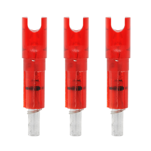 Lumenok Parker Style XXX Ruby Capture Lighted Crossbow Arrow Nock 3 Pack