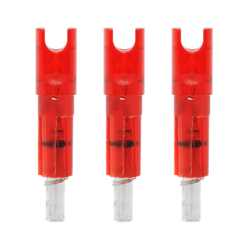 Lumenok Parker Style XXX Ruby Capture Lighted Crossbow Arrow Nock 3 Pack