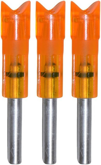 Lumenok Gold Tip Crescent Bolt End HD Orange Lighted Arrow Nock 3 Pack NEW