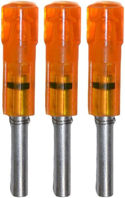 Lumenok Gold Tip GTF HD Orange Flat End Lighted Arrow Nock 3 Pack