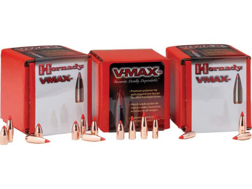Hornady 22271 V-Max 22 CAl 224 Diameter 55 Grain V-Max 500 Bullets