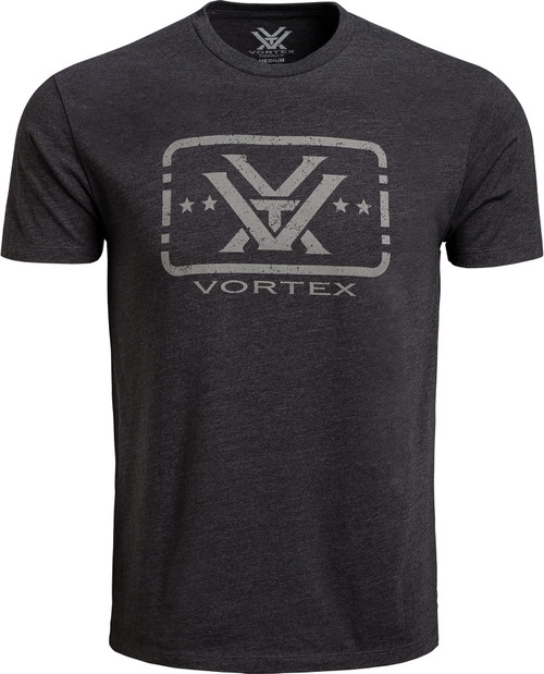 Vortex Optics Trigger Press Short Sleeve T-Shirt Charcoal Heather Large