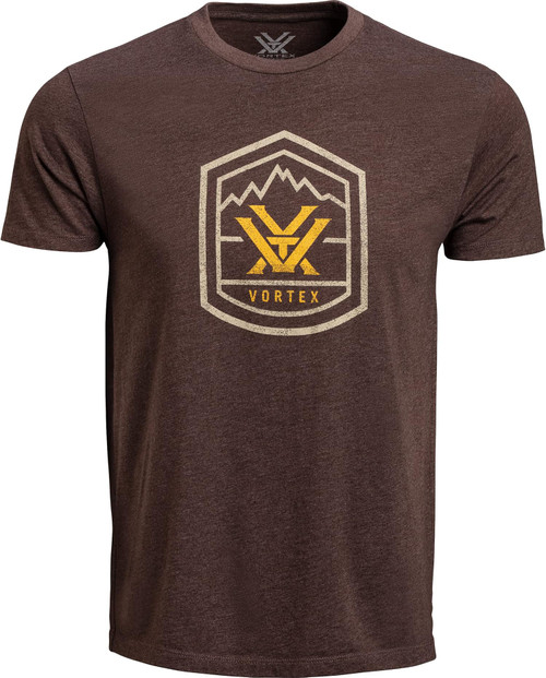 Vortex Optics Total Ascent Short Sleeve T-Shirt Brown Heather Large