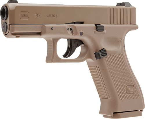 Umarex Glock G19X .177 Blowback BB Air Pistol 360 FPS Coyote Brown