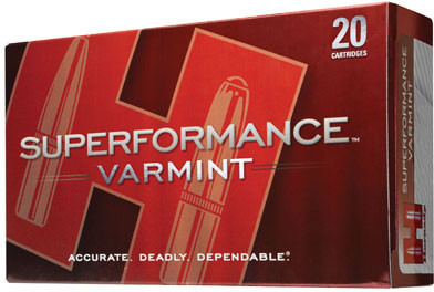 Hornady Superformance 8316 Varmint 222 Rem 50 gr V-Max 20 Rounds