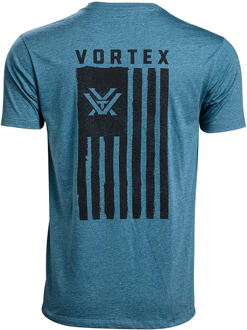 Vortex Optics Men's Salute Short Sleeve T-Shirt Steel Blue Heather XXXL Vortex Optics Men's Salute Short Sleeve T-Shirt Steel Blue Heather XXXL