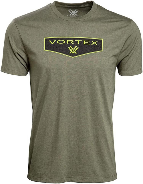 Vortex Optic Shield Short Sleeve T Shirt Military Heather XL 220-50-MIHXL