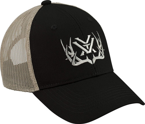 Vortex Optics Full Tine Snap Back Cap One Size Fits Most Black 220-32-BLK