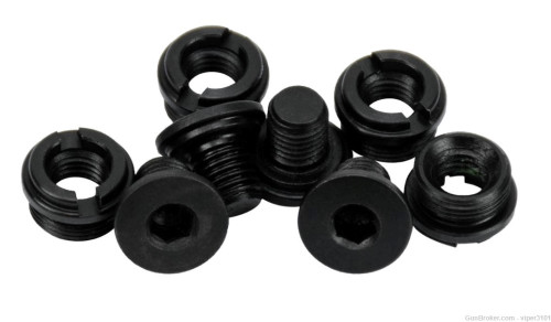 Kimber 1911 Black Hex Head Thin Grip Screws & Bushing Set of 4 - 4100092