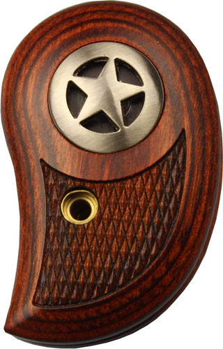 Bond Arms Standard Size Rosewood Grip With Silver Star - SM-ROSE-AT