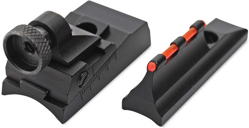 Traditions Peep Sight/Fiber Optic Sight System Fits Tapered Barrels 6/48