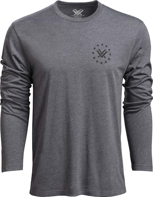 Vortex Optics Salute Long Sleeve Shirts - Titanium Heather- Large
