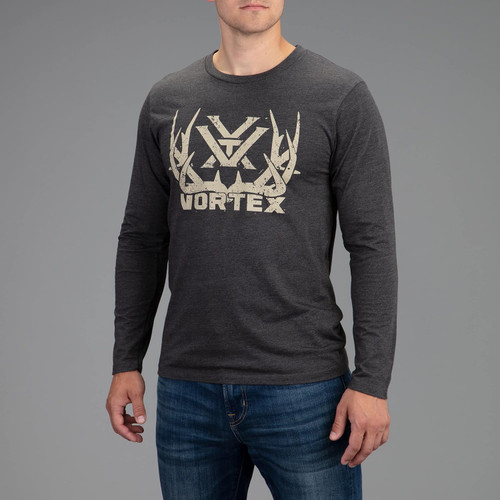 Vortex Optics Full-Tine Long Sleeve Shirts Charcoal Heather - Medium