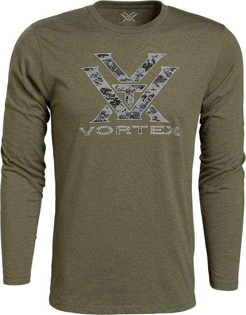 Vortex Optics Core Logo Long Sleeve Shirts Military Camo Heather - Medium